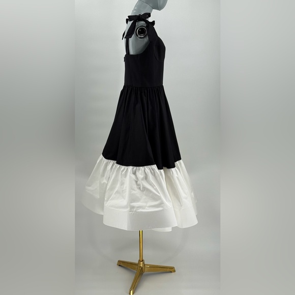 🆕 BRONX & BANCO 🧿 NWOT Catalina Two-Tone Sweetheart Midi Dress, Sz M US 6 - Picture 5 of 14